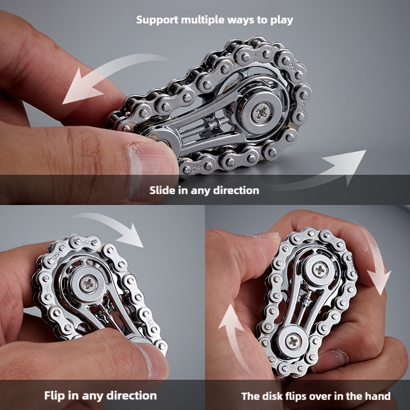 Metal Bike Chain  Fidget Spinner