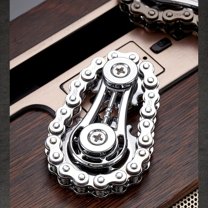 Metal Bike Chain  Fidget Spinner